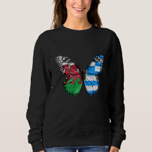 Welsh Greek Flag Butterfly Sweatshirt