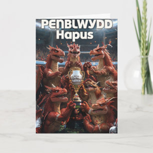 Welsh Happy Birthday Card