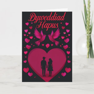 Welsh Happy Engagement Card