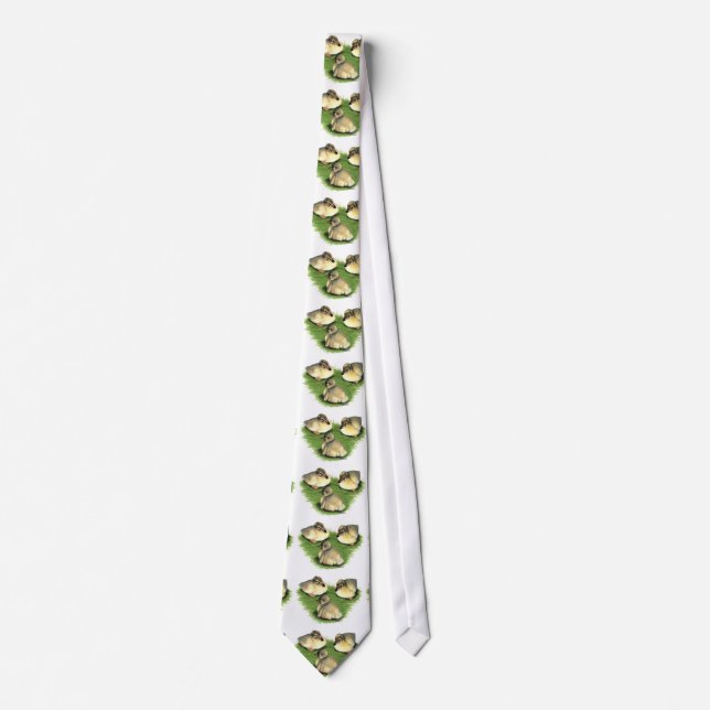 Welsh Harlequin Ducklings Tie (Front)