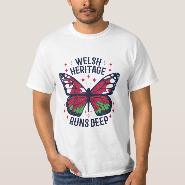 WELSH HERITAGE RUNS DEEP T-Shirt (Front)