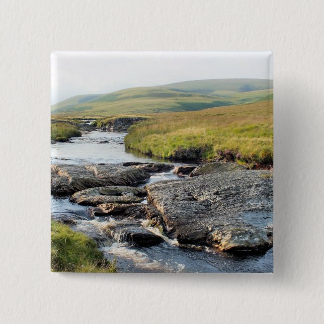 WELSH LANDSCAPE 15 CM SQUARE BADGE (Front)