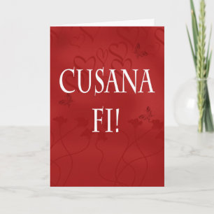 Welsh Language Valentine's Day Card