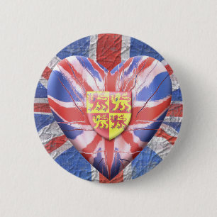 Welsh Lions 6 Cm Round Badge