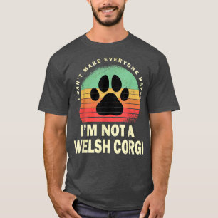 Welsh Lover Corgi Dad Vintage Corgi Paw Welsh Corg T-Shirt