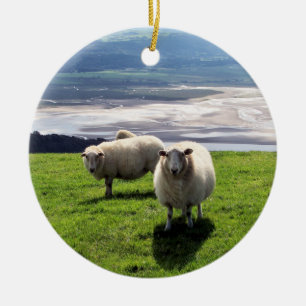 WELSH MOUNTAIN SHEEP CERAMIC TREE DECORATION