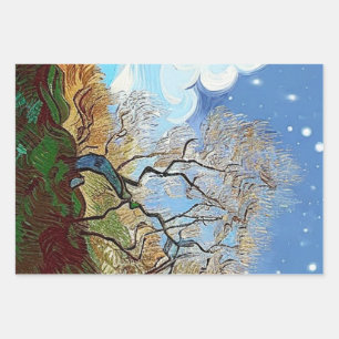 WELSH MOUNTAIN TREE WRAPPING PAPER SHEET