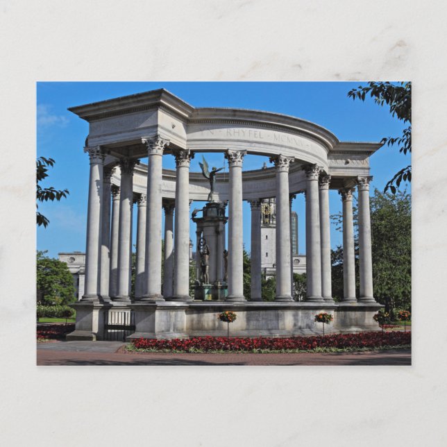 Welsh National War Memorial Cathays Park, Cardiff, Postcard (Front)