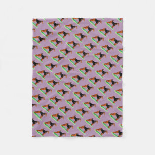 Welsh or Airedale Terrier Fleece Blanket