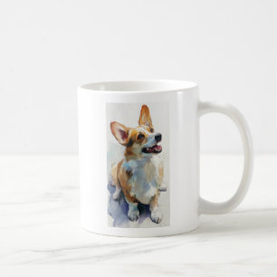 Welsh Pembroke corgi watercolor Coffee Mug