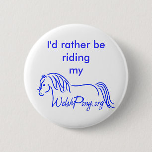 Welsh Pony & Cob Society of America 6 Cm Round Badge