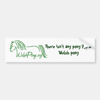 Welsh Pony & Cob Society of America Bumper Sticker