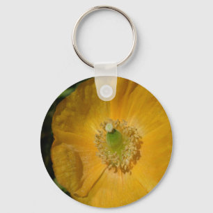 Welsh Poppy Macro Key Ring