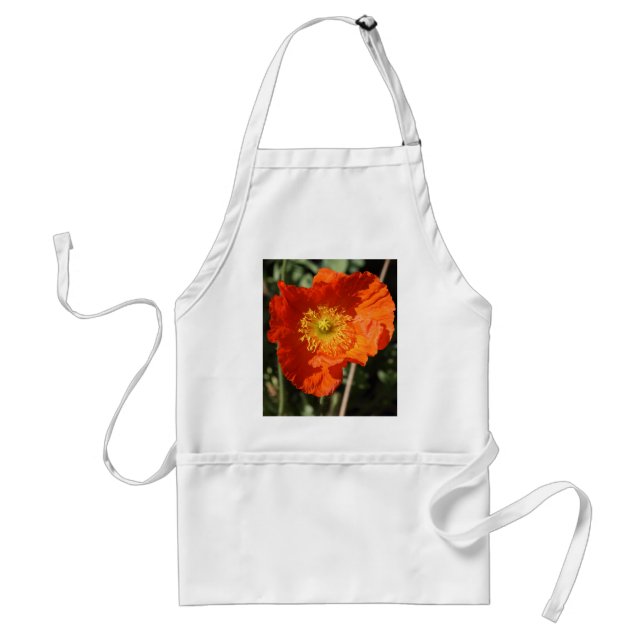 Welsh Poppy (Orange) Standard Apron (Front)