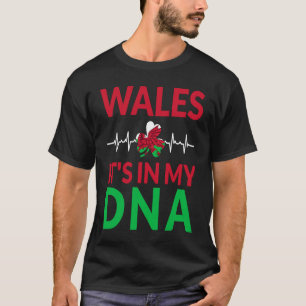 Welsh Pride Home Flag Wales It'S In My Dna T-Shirt