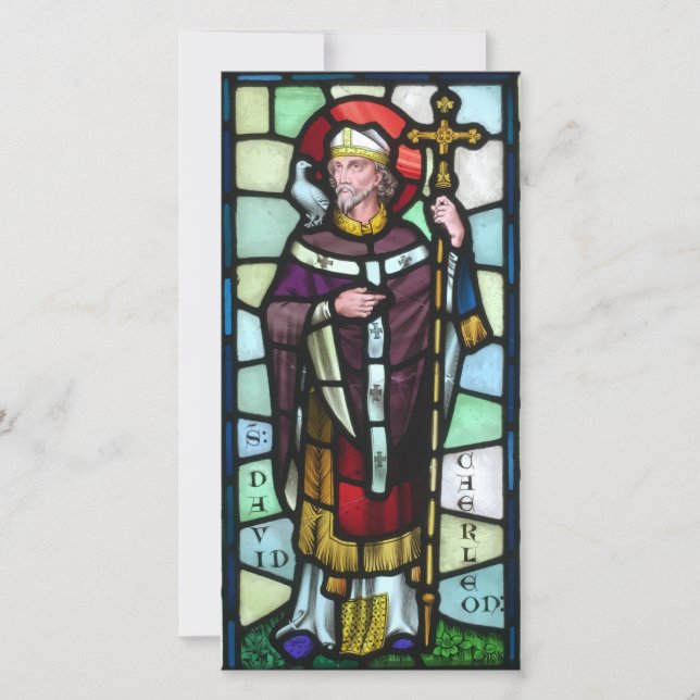 Welsh Pride Saint David's Day Custom Text Holiday Card (Front)