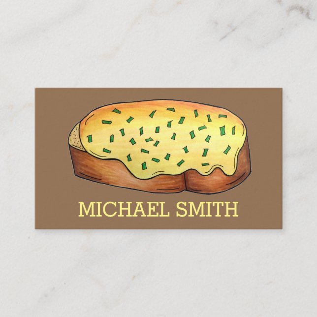 Welsh Rarebit Savoury Cheese Toast British Food UK Business Card (Front)