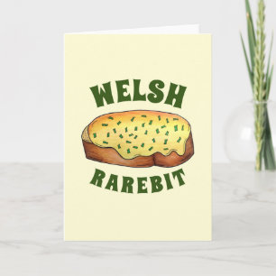 Welsh Rarebit Savoury Cheese Toast British Food UK Card