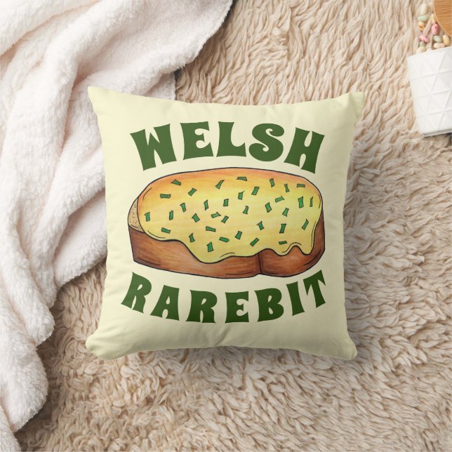Welsh Rarebit Savoury Cheese Toast British Food UK Cushion (Blanket)
