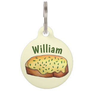 Welsh Rarebit Savoury Cheese Toast British Food UK Pet Tag