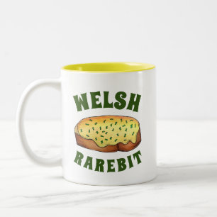 Welsh Rarebit Savoury Cheese Toast British Food UK Two-Tone Coffee Mug