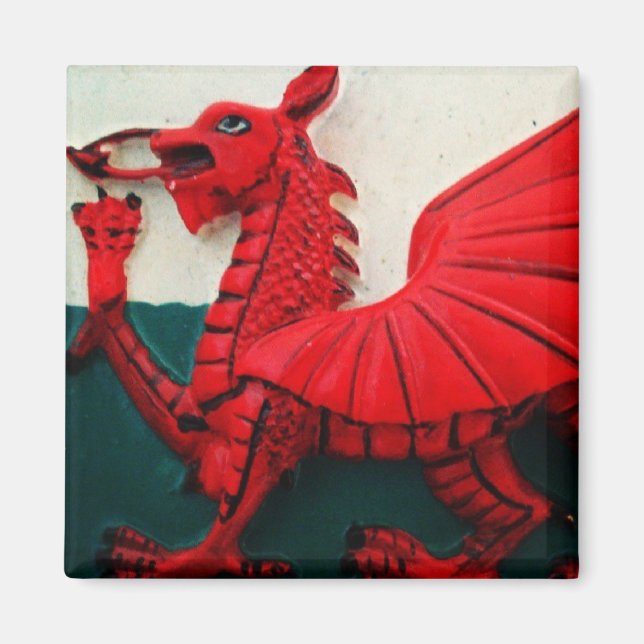 Welsh Red Dragon Magnet (Front)