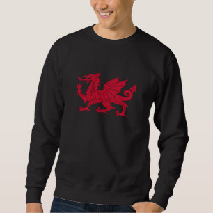 Welsh Red Dragon & Wales, flag fashion / Cymru Sweatshirt