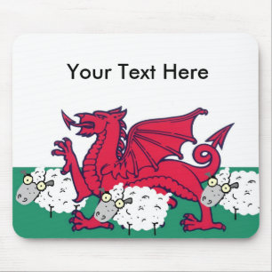 welsh sheep mouse mat
