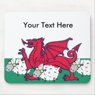 welsh sheep mouse mat