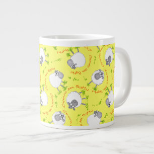Welsh Sheep, Wales Forever, Jumbo Coffee Mug