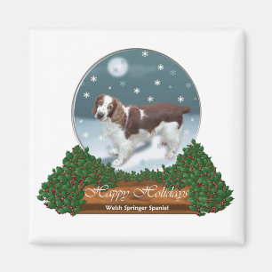 Welsh Springer Spaniel Christmas Gifts Magnet