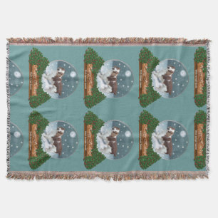 Welsh Springer Spaniel Christmas Throw Blanket