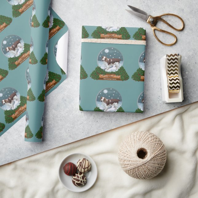 Welsh Springer Spaniel Christmas Wrapping Paper (Crafts)
