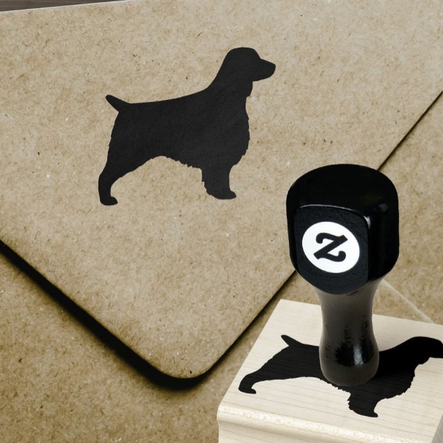 Welsh Springer Spaniel Dog Breed Silhouette Rubber Stamp (Creator Uploaded)