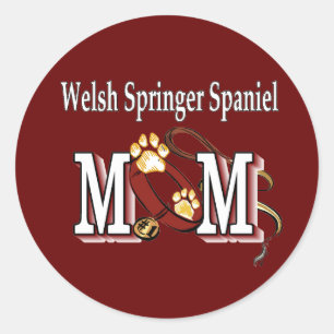 Welsh Springer Spaniel Mum Gifts Classic Round Sticker