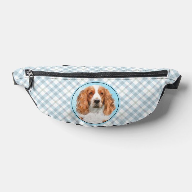 Welsh Springer Spaniel Painting Original Dog Art Bum Bags (Lay Down)