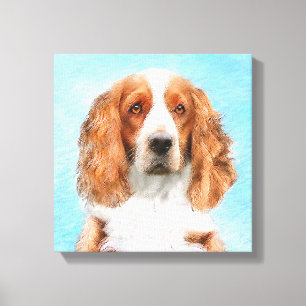 Welsh Springer Spaniel Painting - Original Dog Art Canvas Print