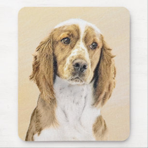Welsh Springer Spaniel Painting - Original Dog Art Mouse Mat