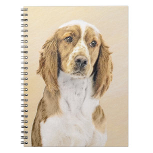 Welsh Springer Spaniel Painting - Original Dog Art Notebook