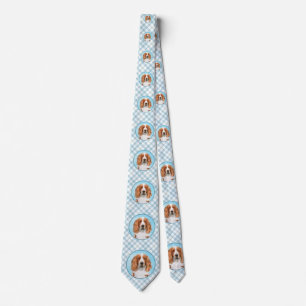 Welsh Springer Spaniel Painting - Original Dog Art Tie