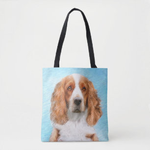 Welsh Springer Spaniel Painting - Original Dog Art Tote Bag