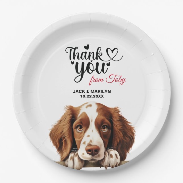 Welsh Springer Spaniel Paper Plate (Front)