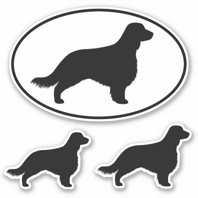Welsh Springer Spaniel Silhouettes with Long Tail (Front)