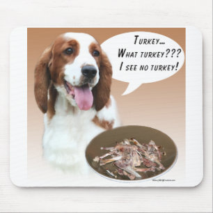 Welsh Springer Spaniel Turkey Mouse Mat