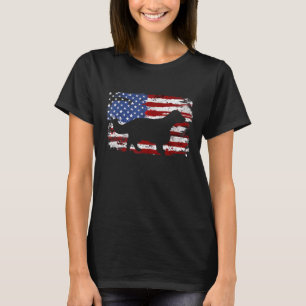 Welsh Springer Spaniel Vintage American Flag T-Shirt