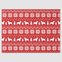 Welsh Springer Spaniels Christmas Pattern Red