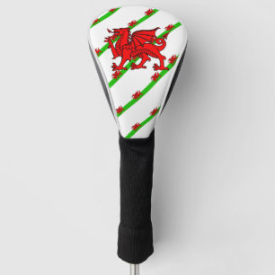 Welsh stripes flag golf head cover