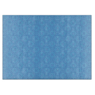 Welsh Tapestry Pattern, Blue Glass Cutting Board