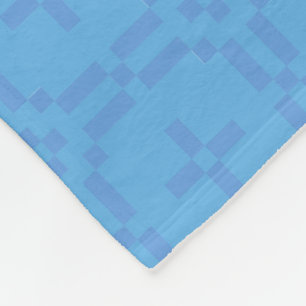 Welsh Tapestry Pattern, Chic Blue Fleece Blanket