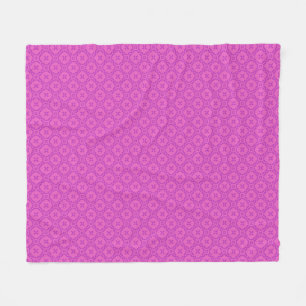 Welsh Tapestry Pattern, Chic Pink Fleece Blanket